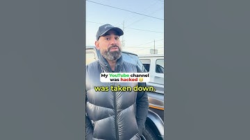 My YouTube channel was hacked!