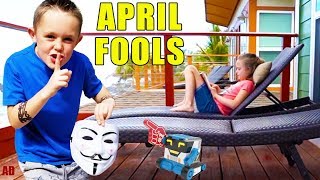 Sneaky Jokes on April Fools Day With a Robot! (And Spying!)