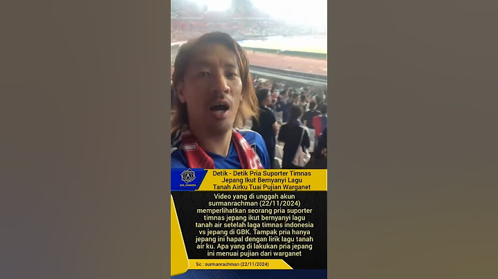 SUPORTER JEPANG MAHIR NYANYIKAN LAGU TANAH AIRKU #suporterjepang #tanahairku #shortvideo #shorts