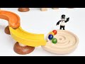 *Marble Run マーブルラン ASMR* Rainbow color track ＆ Marbles