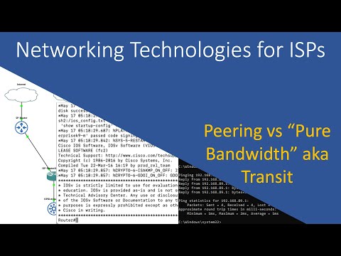 Peering vs Transit Bandwidth /// Networking Technologies for ISPs /// EP01