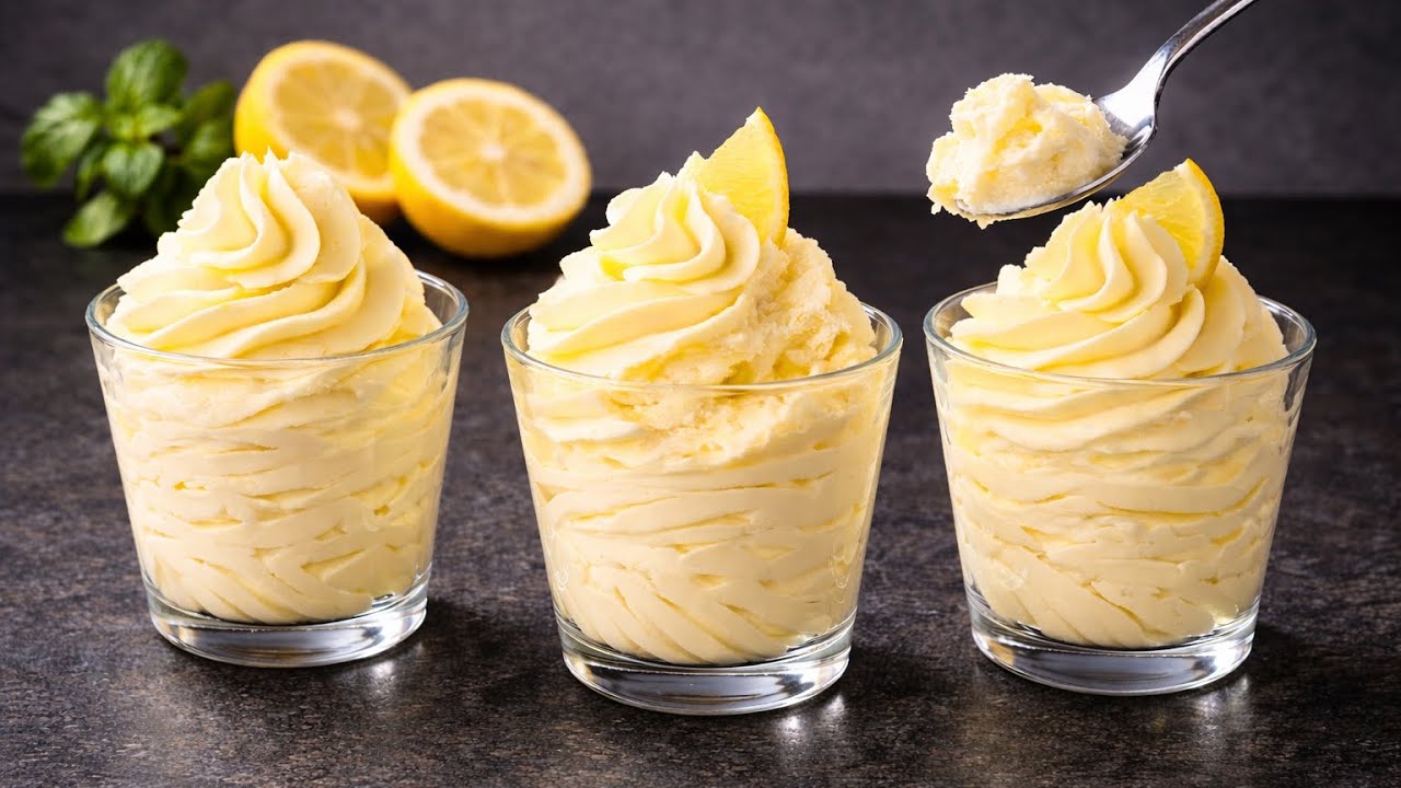 Если у вас есть лимон и сливки! Приготовьте этот десерт за 5 минут!