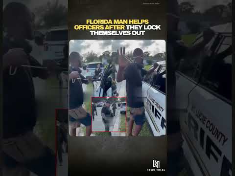 Cops Locked Out... Florida Man Saves the Day #shorts