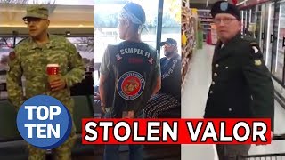 Top 10 Stolen Valor Moments of 2017