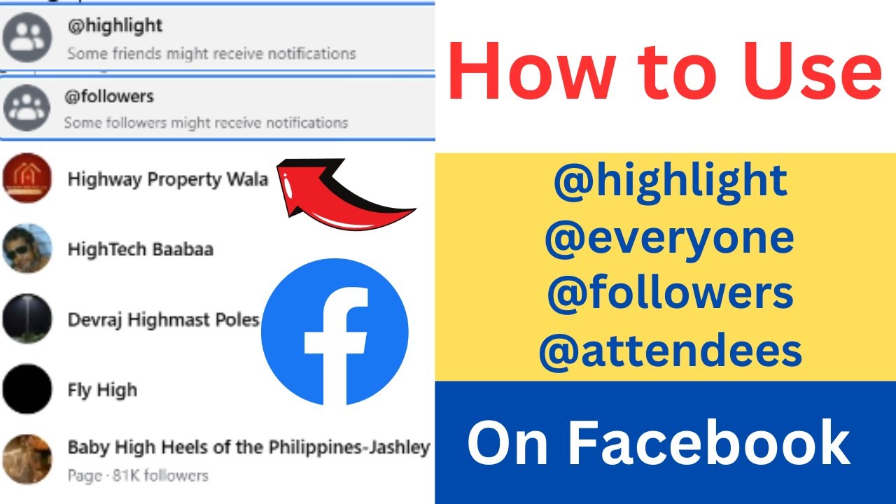 How to use batch mentions @followers @attendees @everyone @highlight
