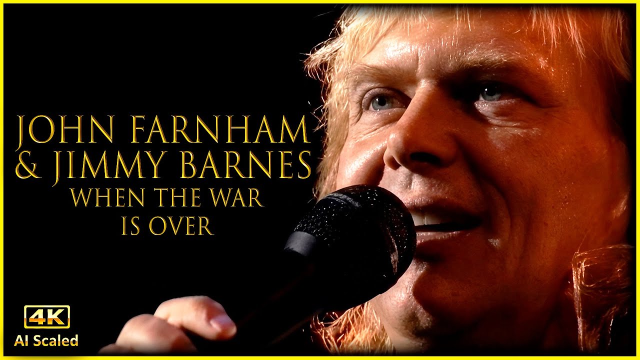 John Farnham ft. Jimmy Barnes - When the War is Over (Melbourne Music Show, 1988) [4K Remastered]