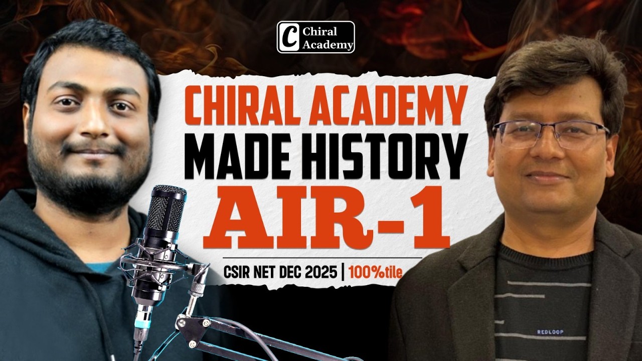CSIR NET DEC 2025 JRF AIR 01| Dr. Rajesh Chhatra Sir | CSIR NET Topper RESULTS