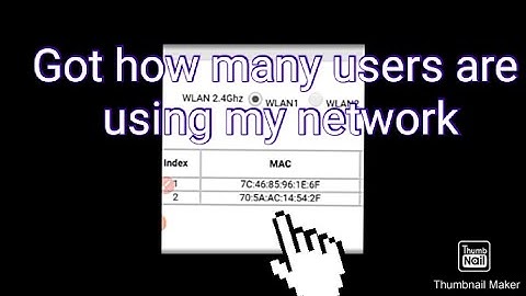 How to see how many users are using our wifi router or ap fiber.