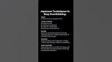 4 Japanese Secrets to Stop Overthinking (INSTANT Peace of Mind!)