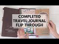 Completed Travel Journal Flip Through | Traveler's Company Narita TN