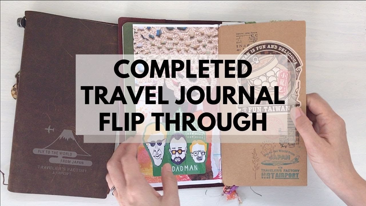 Completed Travel Journal Flip Through | Traveler's Company Narita TN