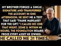 My Brother Stole My Late Wife's Trust and Laughed — The Board Called Him 48 Hours Later...
