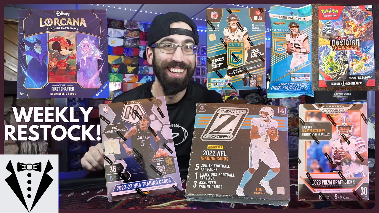 Weekly Trading Cards Restock! Live Q&A! Zenith Mega Box, NBA Mosaic