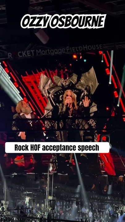 ozzy osbourne acceptance speech