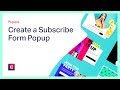 Create a Subscribe Form Popup in WordPress