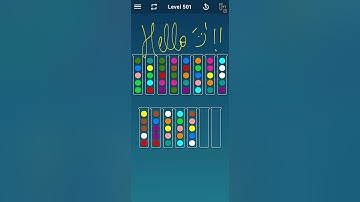BALL SORT PUZZLE LEVEL 501