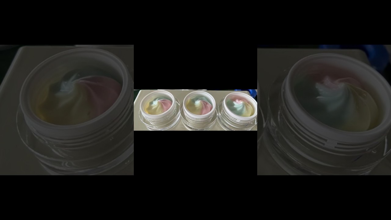 TENZ Automatic Cream Air Cushion Swirl Texture Whipping Cream And Fancy Colors Filling Machine