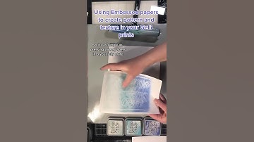 Use Embossed papers to add pattern to Gelli Prints #shorts #gelliplate #embossingfolders