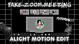 fake zoom meeting edit tutorial || RPW tutorials