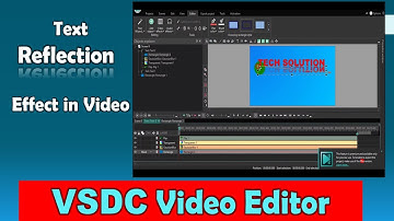 How to make Text Reflection with free VSDC Video Editor
