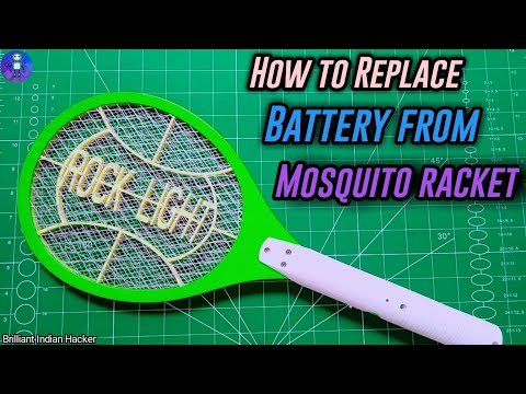     How to repair mosquito Bat at home    how to replace battery from Mosquito racket   bat    