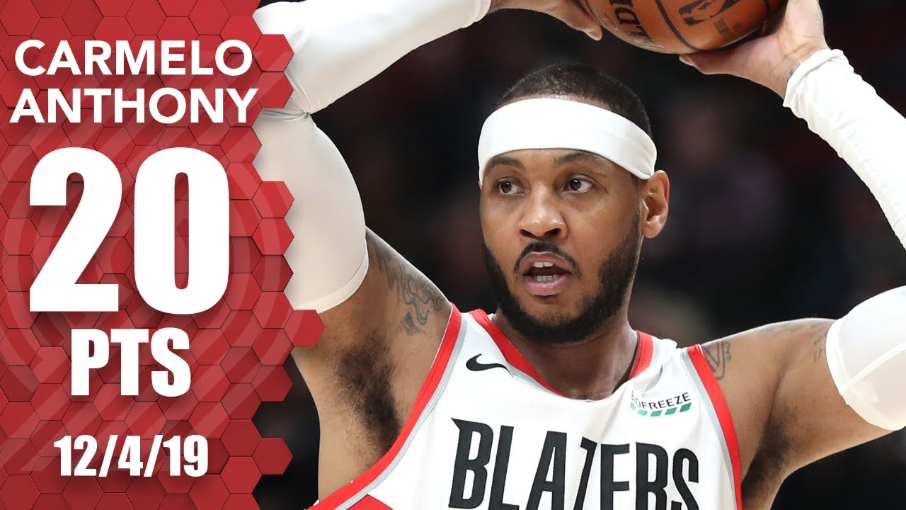 Carmelo Anthony Records 3rd 20 Point Game For The Trail Blazers Vs Kings 2019 20 Nba Highlights Youtube