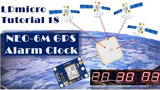 LDmicro 18: Ublox NEO-6M GPS Alarm Clock (Microcontroller PLC Ladder Programming with LDmicro) screenshot 3