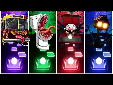 SKIBIDI TOILET 🆚 EXTRA SLIDE 🆚 BUS EATER 🆚 HOUSE HEAD 🆚 ODDBODS | Tiles Hop EDM Rush!