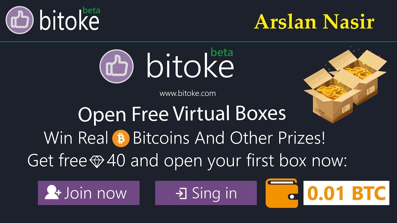 Bitoke Open Digital Containers And Earn Actual Bitcoins Earn - 