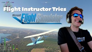 Flight Instructor On Flight Simulator