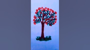 how to make a tree easydrawing #art #painting #shorts