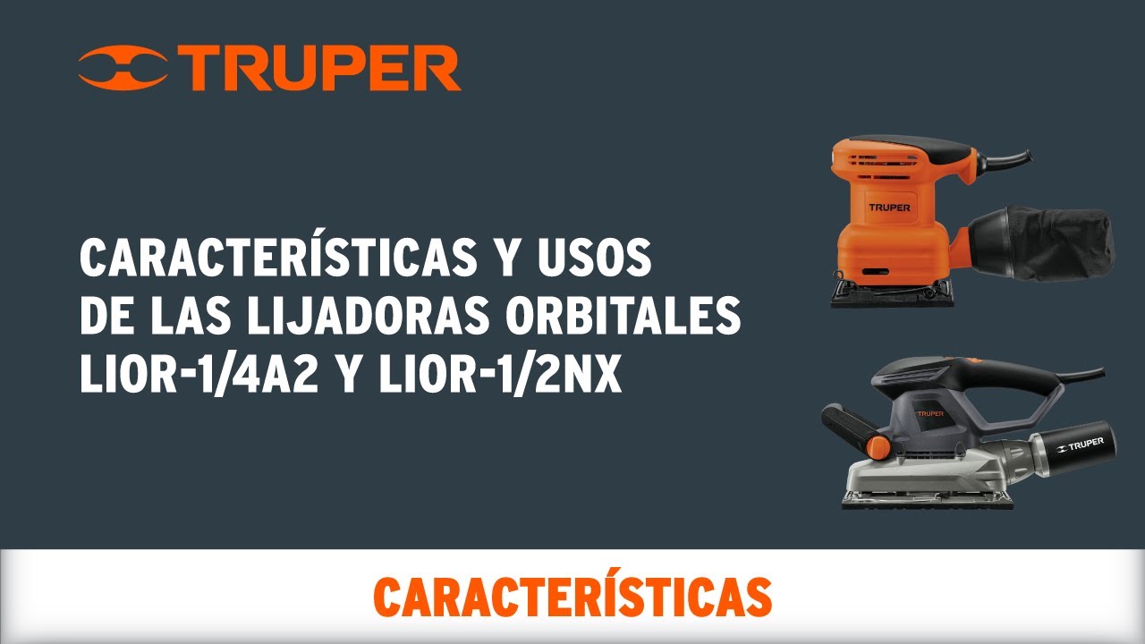 TRUPER LIOR-1/4A2 200 W Medium Duty Orbital 1/4-Sheet Sander