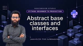 Abstract base classes and interfaces | Python Beginner to Production 40/94