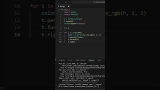 Colorful Star Spiral in Python ⭐ #coding #python #pythonprogramming #programming #turtlegraphics
