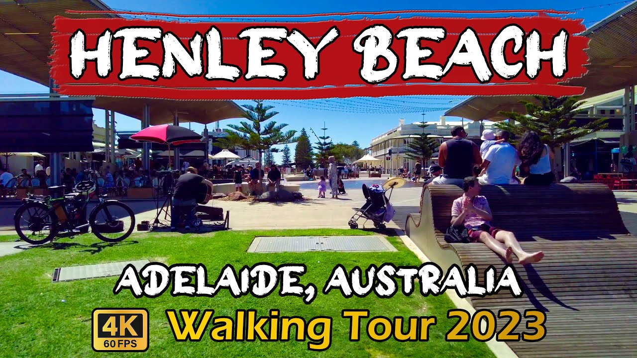 Henley Beach, Adelaide, South Australia Walking Tour [4k60fps