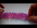 Beaded necklace. DIY. Колье " Бисерный мех". МК. Часть 1/2