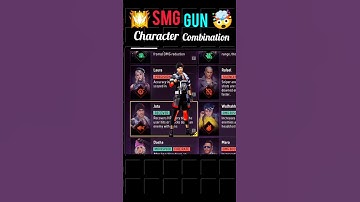 SMG Gun Combination🤯 || Best SMG Gun Character Combination || #shorts #combination #freefire