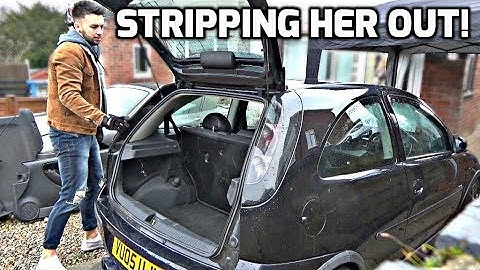 Project 1.8 Corsa - Stripping The Interior! (Part #12)
