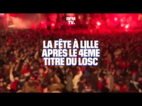 À Lille, les scènes de liesse dans les rues après le titre de champion de France du LOSC