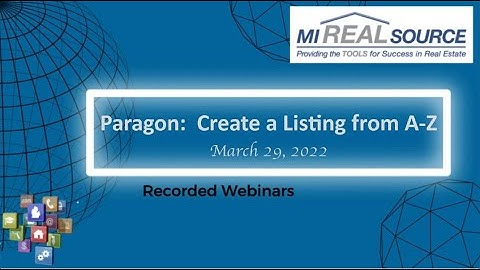 Paragon Create a Listing from A Z 03 29 22