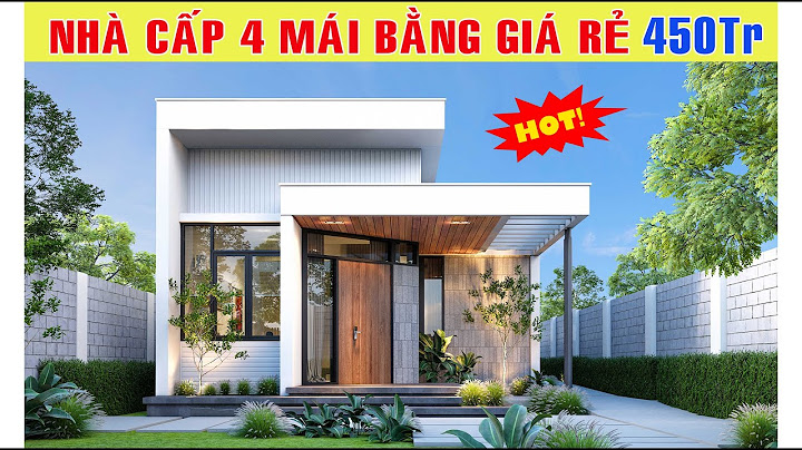 Mẫu nhà đẹp 2022 1 tầng