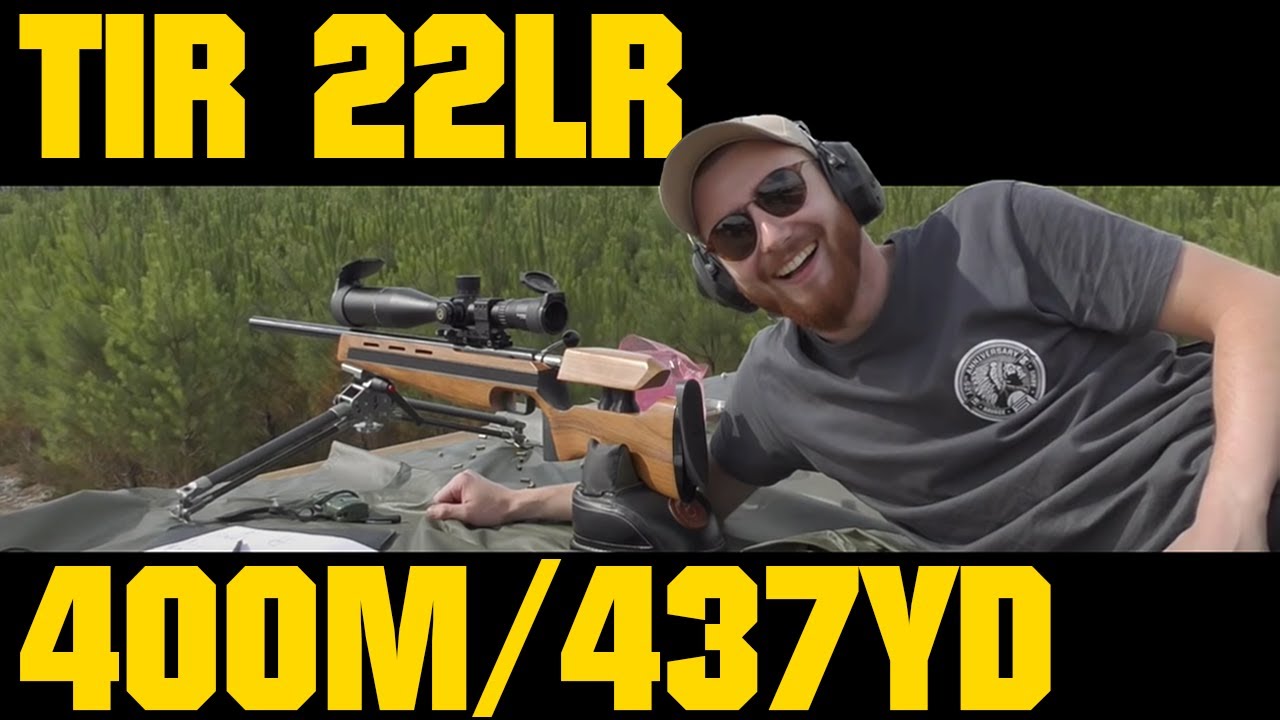 Tir à la 22 LR à 400 m.