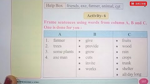 class 3 wings part 3 activitie 6 reading or activity slove page no -137&138