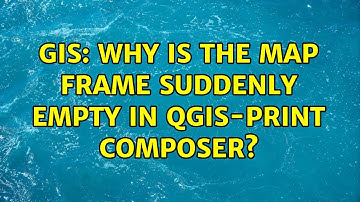 GIS: Why is the map frame suddenly empty in QGIS-print composer?