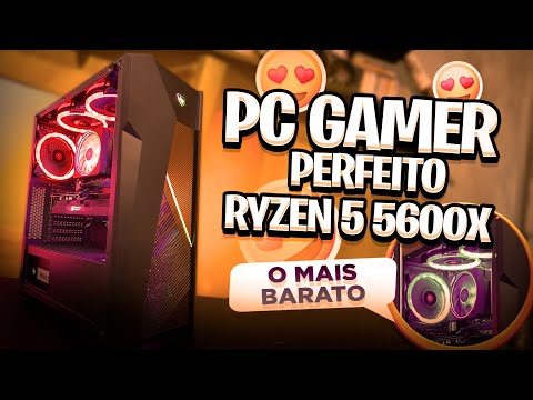 Montamos o Primeiro PC GAMER com RYZEN 5 5600X e ele é DESTRUIDOR!