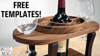 Wine Caddy Woodworking Gift Project | The PERFECT Gift with FREE TEMPLATES!!