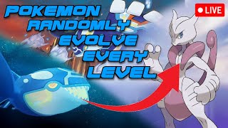 Pokemon ORAS Nuzlocke, but Pokemon evolve randomly every level !