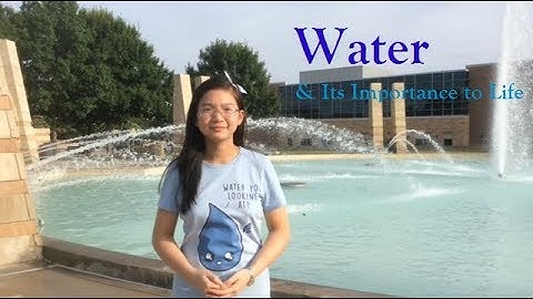 Breakthrough Junior Challenge 2018 - Water & Its Importance to Life