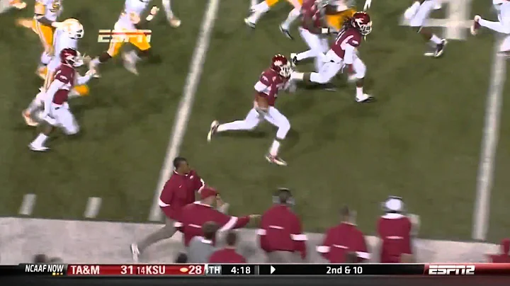 Joe Adams punt return against Tennessee
