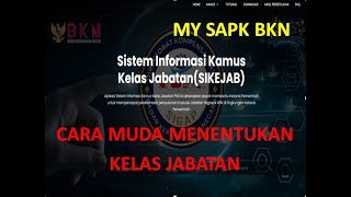 Cara Menentukan Kelas Jabatan (My SAPK BKN 2021) Cara Menentukan Kelas Jabatan (My SAPK BKN 2021)